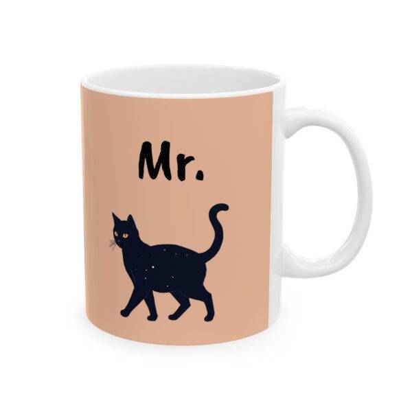 Couples Mug Mr. - Black Cat, Beige - Image 2