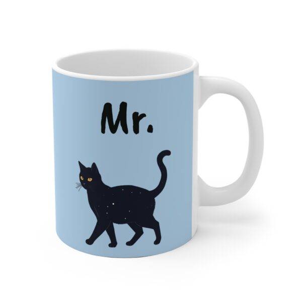Couples Mug Mr. - Black Cat, Blue (EU) - Image 2