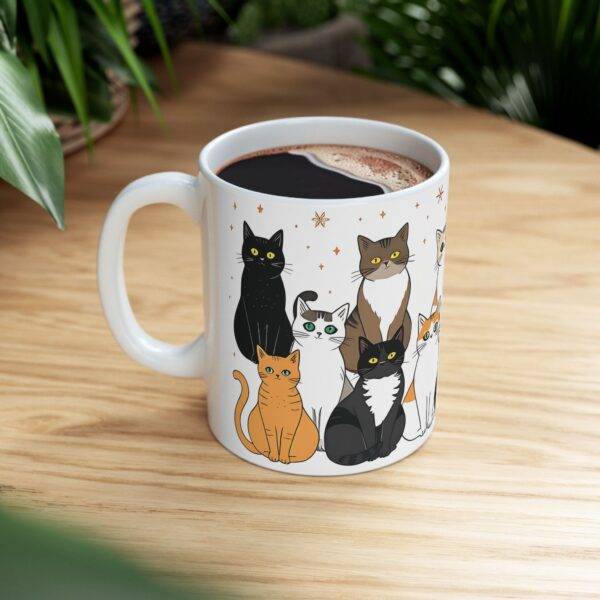 Cat Lover Mug Sitting Cats "Forever a Cat Lover" - Image 5