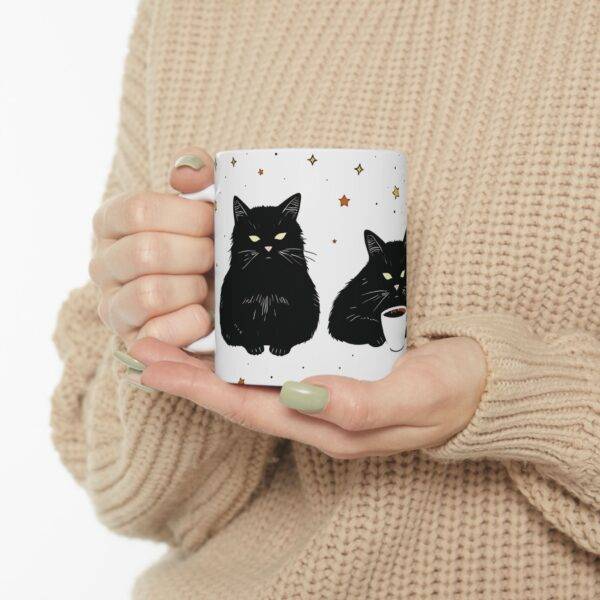 Black Cats Coffee Mug – Perfect for Cat Lovers & Coffee Lovers - Image 6