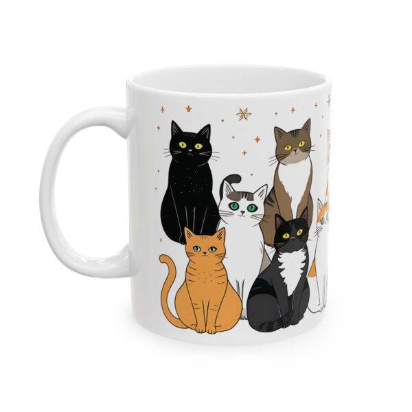 Cat Lover Mug Sitting Cats "Forever a Cat Lover" - Image 2