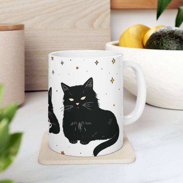 Black Cats Coffee Mug – Perfect for Cat Lovers & Coffee Lovers - Image 4