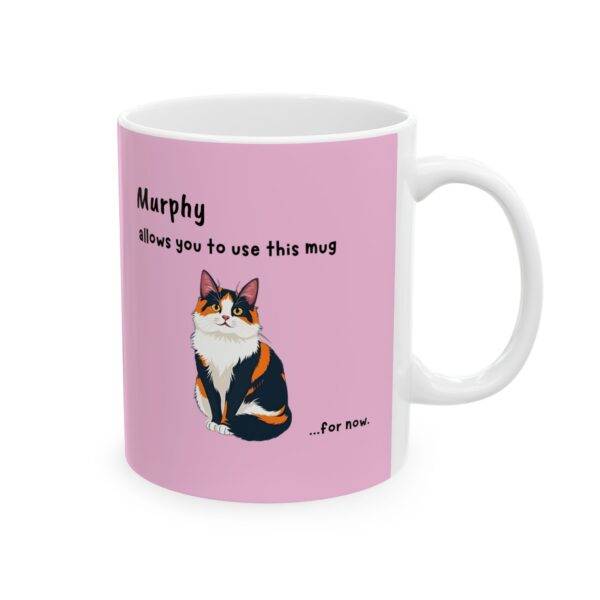Personalized Cat Mug Calico - Sassy Cat Pink - Image 2