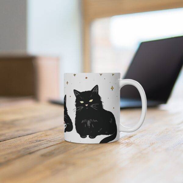 Black Cats Coffee Mug – Perfect for Cat Lovers & Coffee Lovers (EU) - Image 4