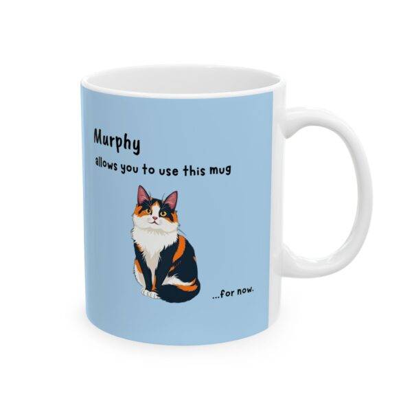 Personalized Cat Mug Calico - Sassy Cat Blue - Image 2