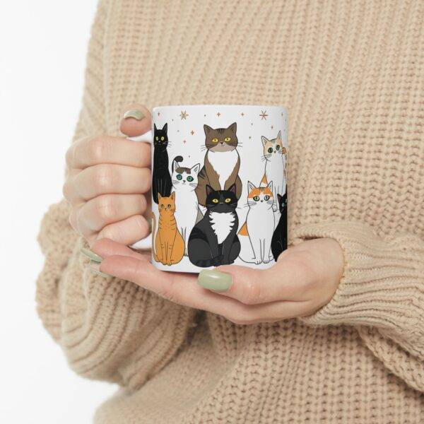 Cat Lover Mug Sitting Cats "Forever a Cat Lover" - Image 6
