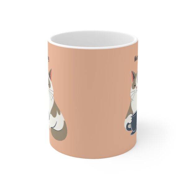 Personalized Mug Bicolor Cat Coffee Beige (EU) - Image 2
