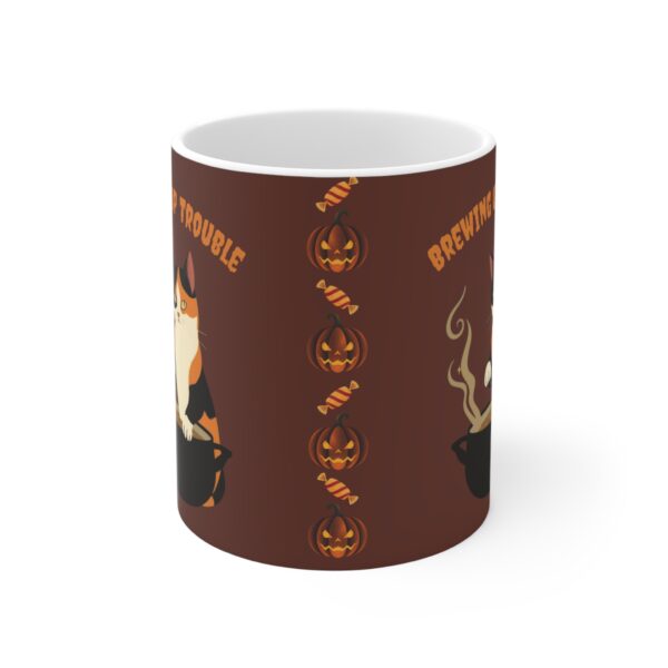 Halloween Mug Calico Cat "Brewing up trouble" - Brown (EU) - Image 4