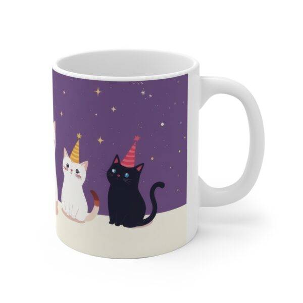 Birthday Mug Party Cats "Happy Birthday" - Purple (EU) - Image 3