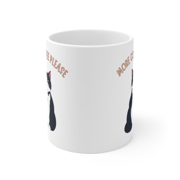 Coffee Mug Tuxedo Cat "More Coffee Please" (EU) - Image 2