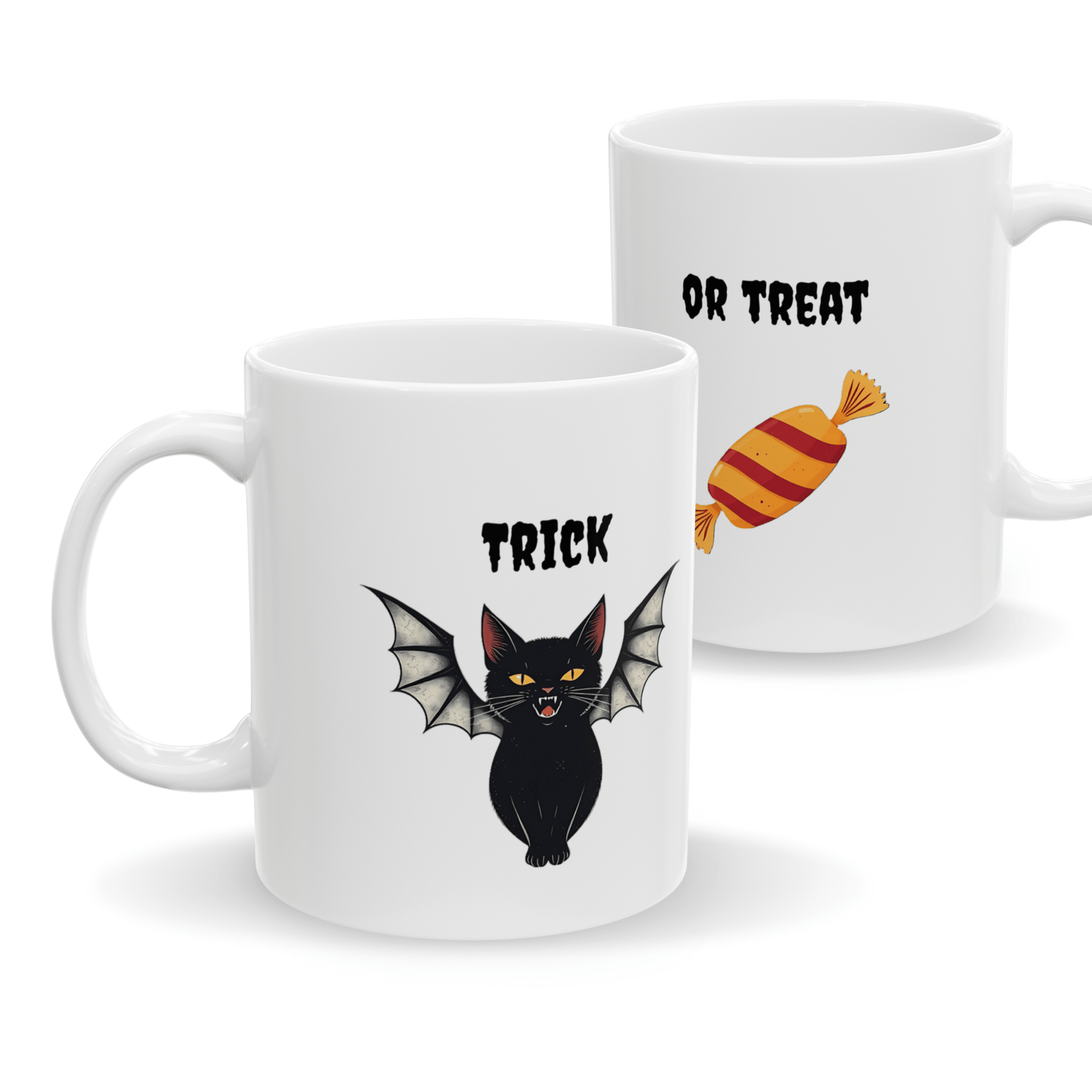 Halloween Mug Black Cat Vampire "Trick or Treat" (EU)