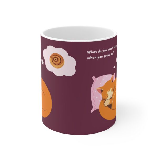 Coffee Cup for Cat Lovers - Cute Orange Cat Cinnamon Roll (EU) - Image 4
